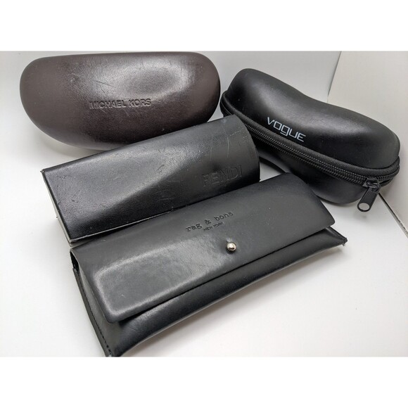 Fendi Vogue Rag & Bone Michael Kors Case Black Leather Eyeglasses Sunglasses LOT main image 9